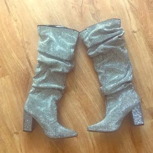 Crystal Knee high boots size 8
